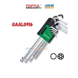 JEUX CLE ALENE 9 PCS SPHERIQUE TOPTUL