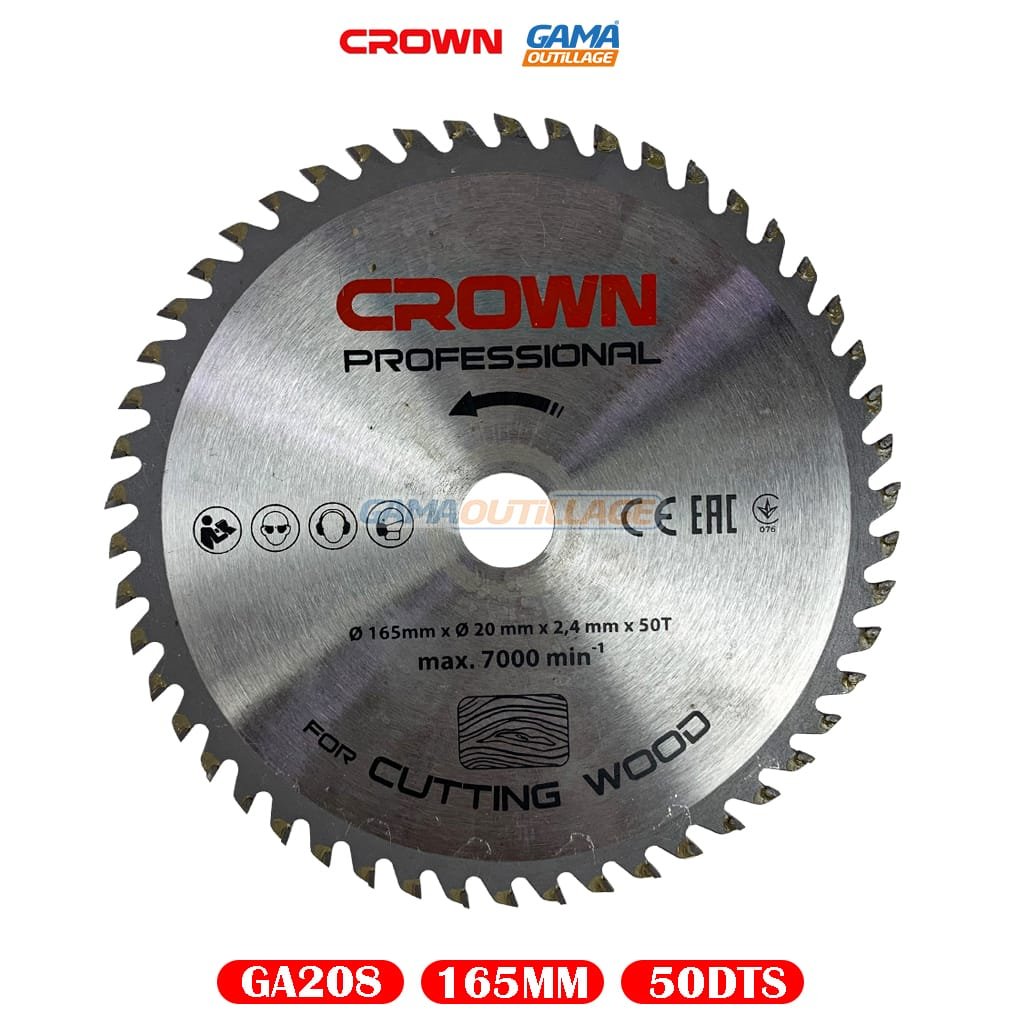 Lame De Scie Circulaire 165mm 60 Dents - TCT Pour Bois, Cuivre, Aluminium - + Réducteur