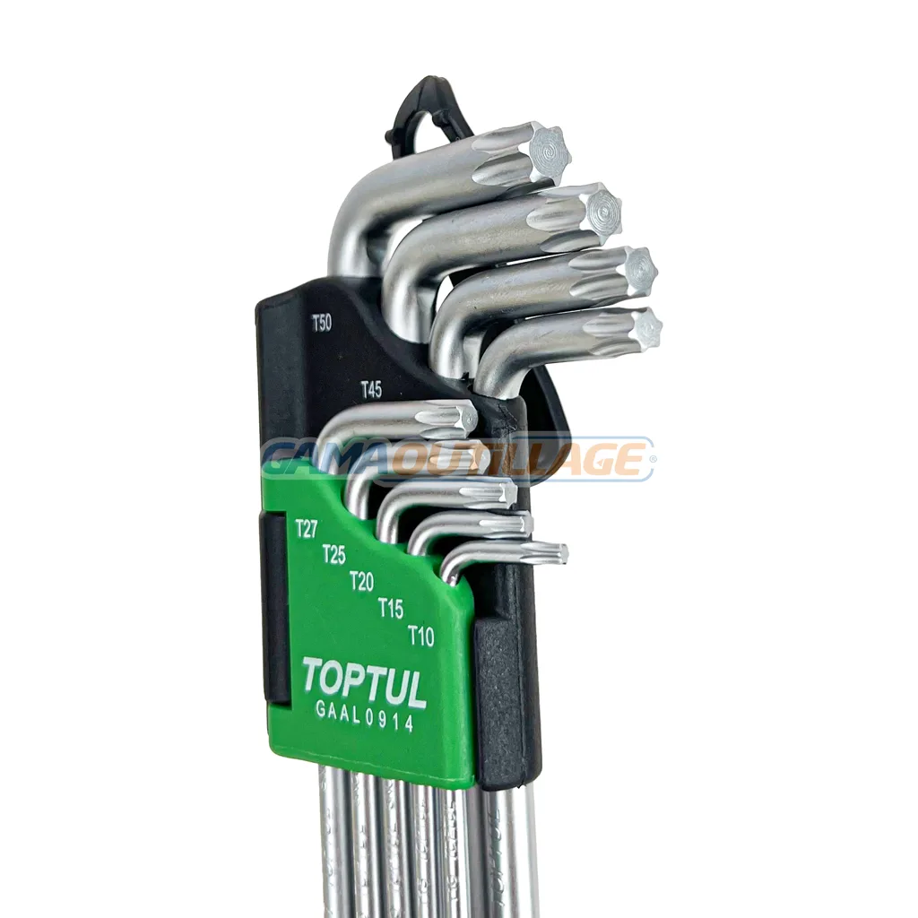 JEUX CLE TORX 09 PCS MM TOPTUL – Image 2