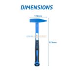 MARTEAU MANCHE PLASTIQUE 500GR BLEU TA – Image 5