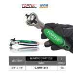 CLIQUET A TETE PIVOTANTE 1/4 3/8 TOPTUL