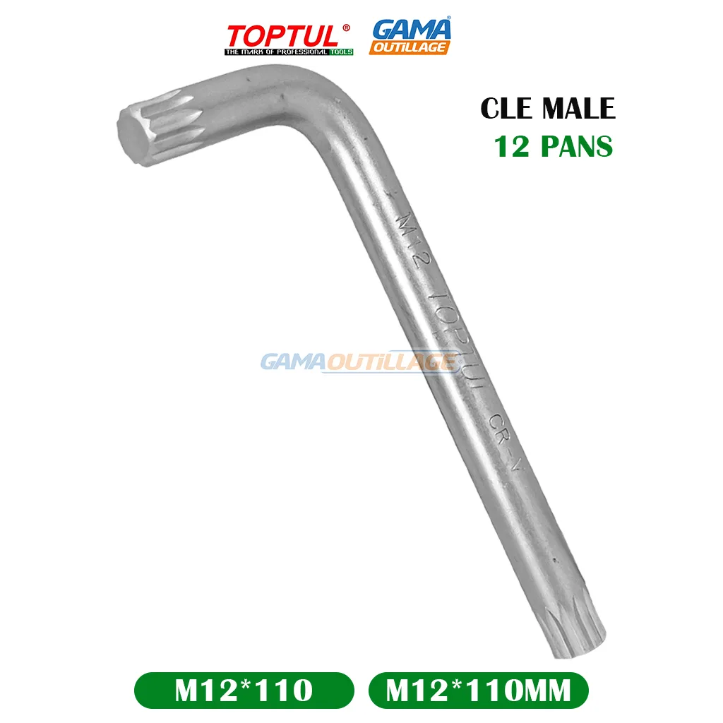CLE MALE 12 PANS M12*110 TOPTUL – Image 5