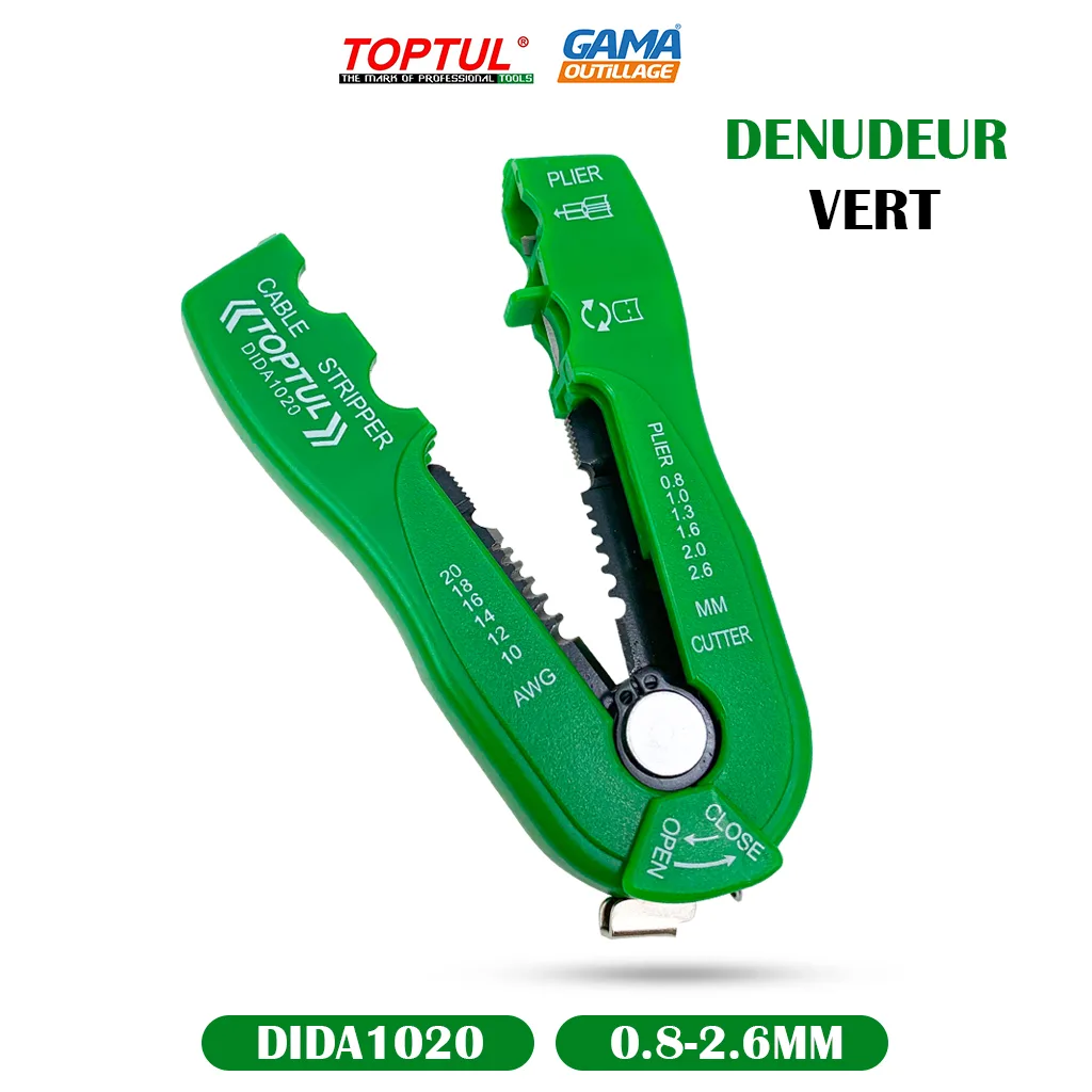 PINCE A DENUDER 0.8-2.6MM TOPTUL