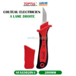COUTEAU ELECTRICIEN A LAME DROITE TOPTUL – Image 6