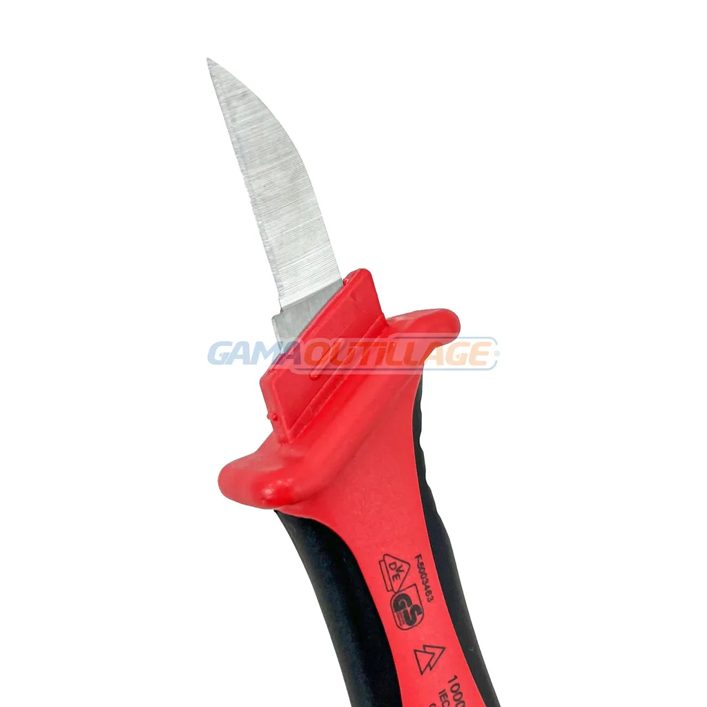 COUTEAU ELECTRICIEN A LAME DROITE TOPTUL – Image 3