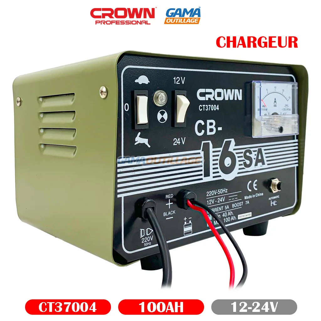 CHARGEUR BATTERIE 12-24V 100AH MAX CROWN – Image 6