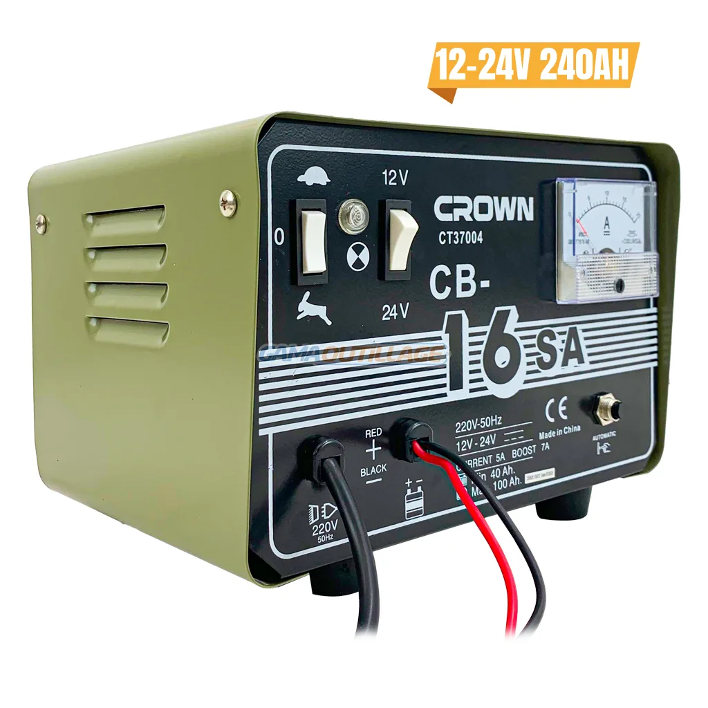CHARGEUR BATTERIE 12-24V 100AH MAX CROWN – Image 1