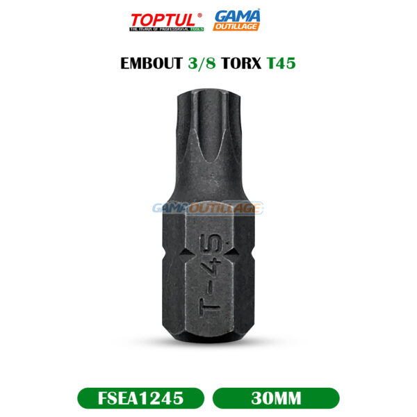 EMBOUT 3/8 TORX T45 30MM TOPTUL