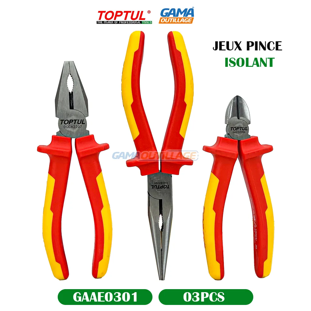 JEUX PINCE ISOLANT 03PCS TOPTUL – Image 7