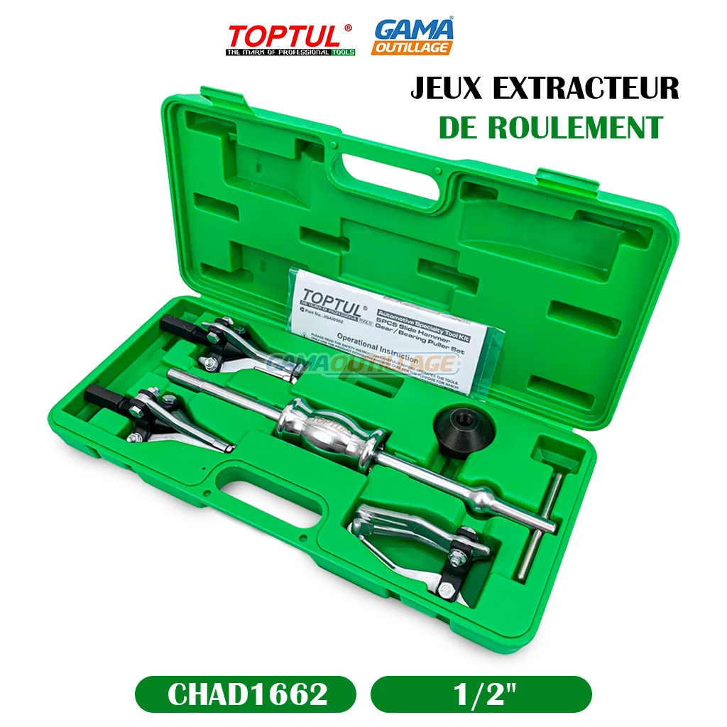 CAISSE EXTRACTEUR DE ROULEMENT 5PCS TOPTUL – Image 6