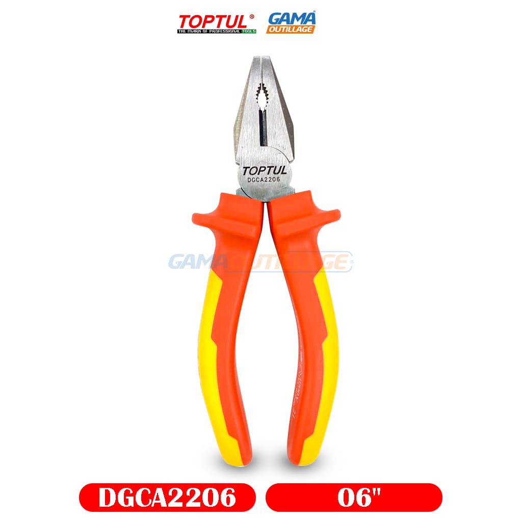 DGCA2206-GAMAOUTILLAGE-CNC PINCE UNIVERSELLE 06" ISOLEE TOPTUL