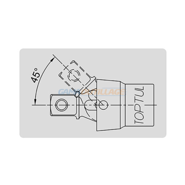 ADAPTATEUR ARTICULE 1/4" TOPTUL