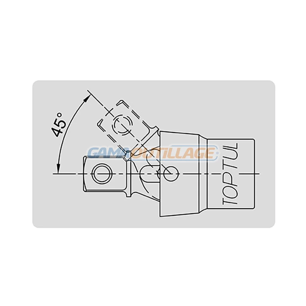 ADAPTATEUR ARTICULE 3/8" TOPTUL – Image 2
