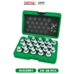 JEU CLES POUR ECROU DE BLOCAGE DE ROUE VW 20 PCS TOPTUL