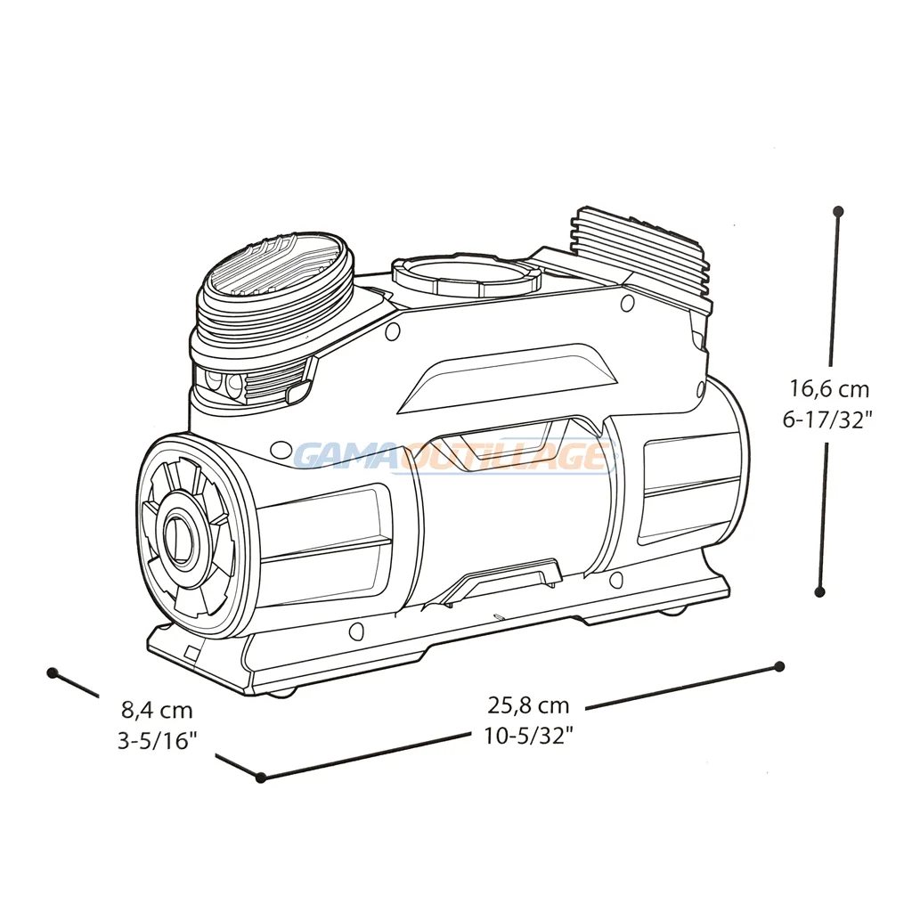 COMPRESSEUR AUTO 12V 200W CROWN – Image 4