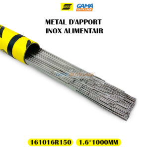 METAL D'APPORT INOX 1.6*1000 MM 5KG ESAB