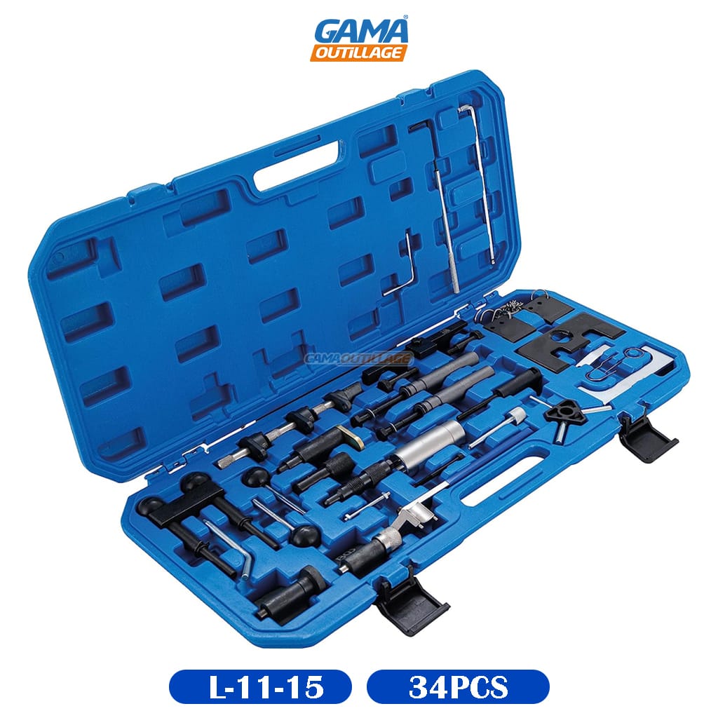 L-11-15-GAMAOUTILLAGE-CNC OUTIL DE CALAGE VAG DIESEL 34PCS