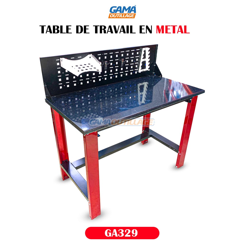 GA329-GAMAOUTILLAGE-CNC TABLE DE TRAVAIL EN METAL AST