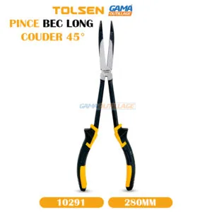 PINCE BEC LONG COUDER 45° 280MM TOLSEN