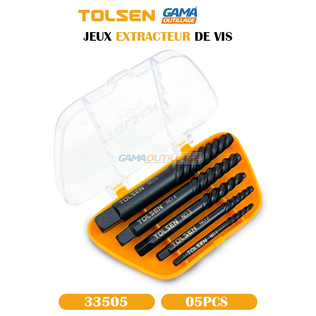 JEUX EXTRACTEUR DE VIS 05PCS TOLSEN