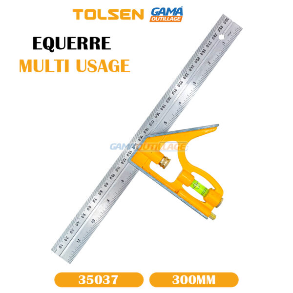 EQUERRE MULTI USAGE 300MM TOLSEN