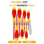 JEU DE TOURNEVIS ISOLES 08PCS TOLSEN – Image 3