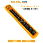 JEUX DOUILLES 1/2 10PCS COURTE A CHOC TOLSEN