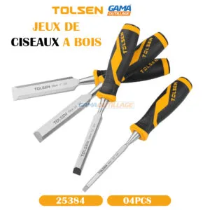 JEUX DE CISEAUX A BOIS 04PCS TOLSEN