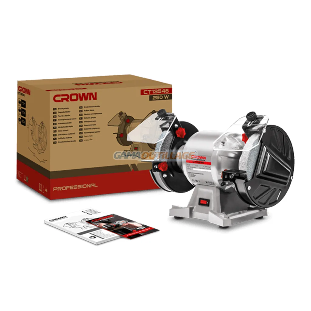 TOURET A MEULER 150MM 250W NEW CROWN – Image 2