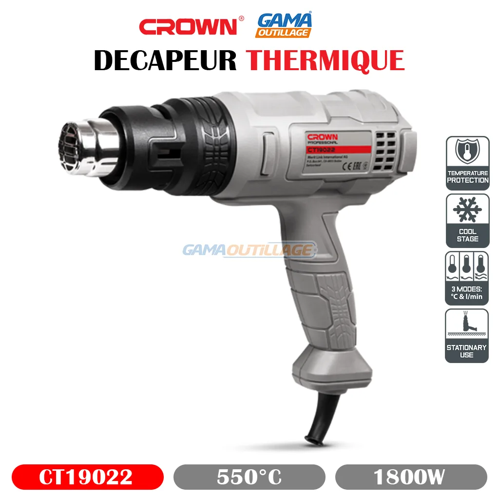 DECAPEUR THERMIQUE 1800W CROWN