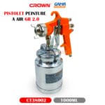 PISTOLET PEINTURE A AIR GB 2.0 1000ML CROWN