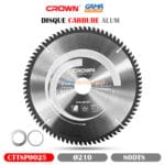 DISQUE CARBURE ALUM Ø210 80DTS CROWN