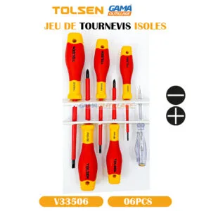 JEU DE TOURNEVIS ISOLES 06PCS TOLSEN