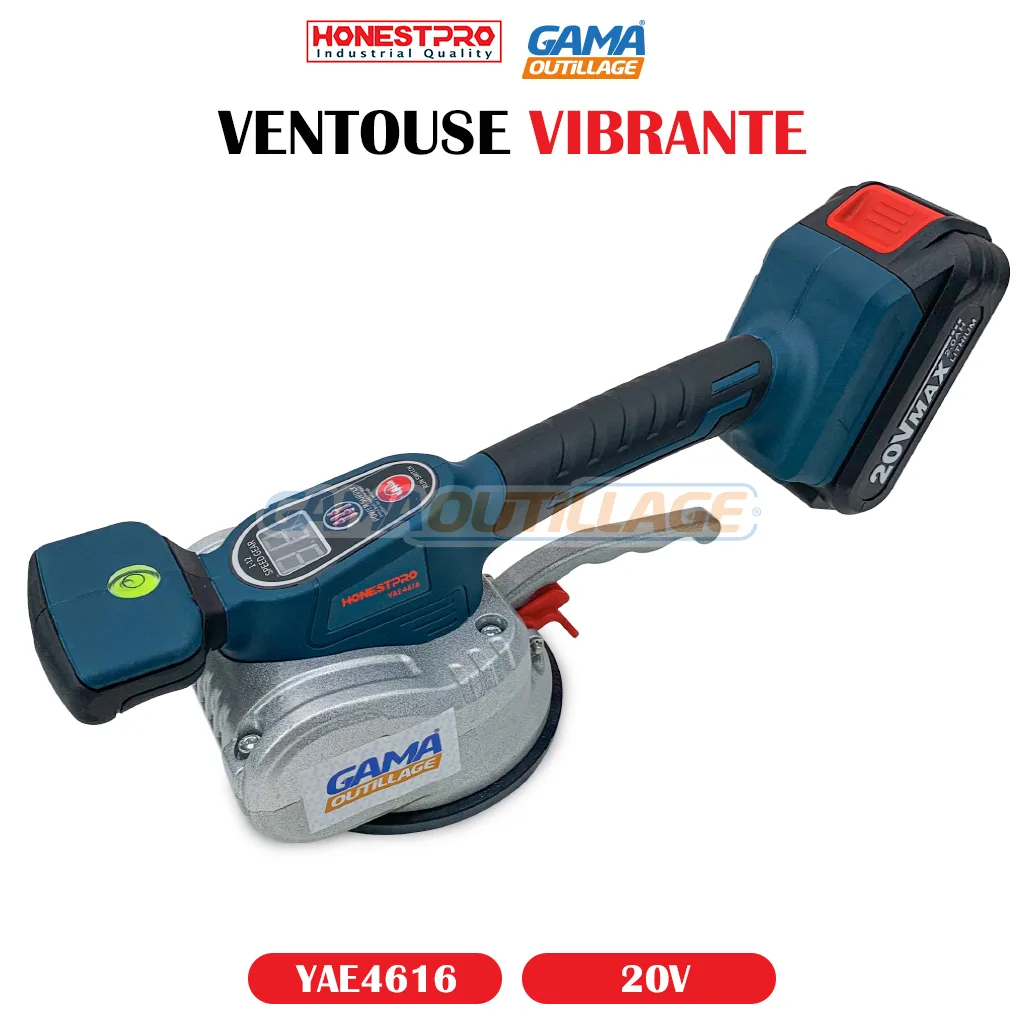 YAE4616-GAMAOUTILLAGE-CNC VENTOUSE VIBRANTE 20V HONESTPRO