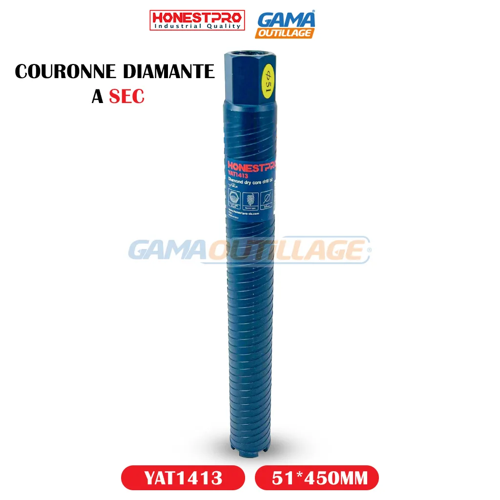 COURONNE DIAMANTE A SEC 51*450MM HONESTPRO