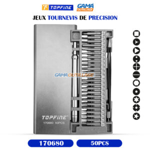JEUX TOURNEVIS DE PRECISION 50PCS TOPFINE