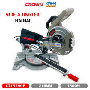 SCIE A ONGLET RADIAL 210MM 1500W CROWN