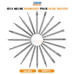 JEUX MECHE DIAMENTEE 30PCS POUR OUTIL ROTATIF DNM