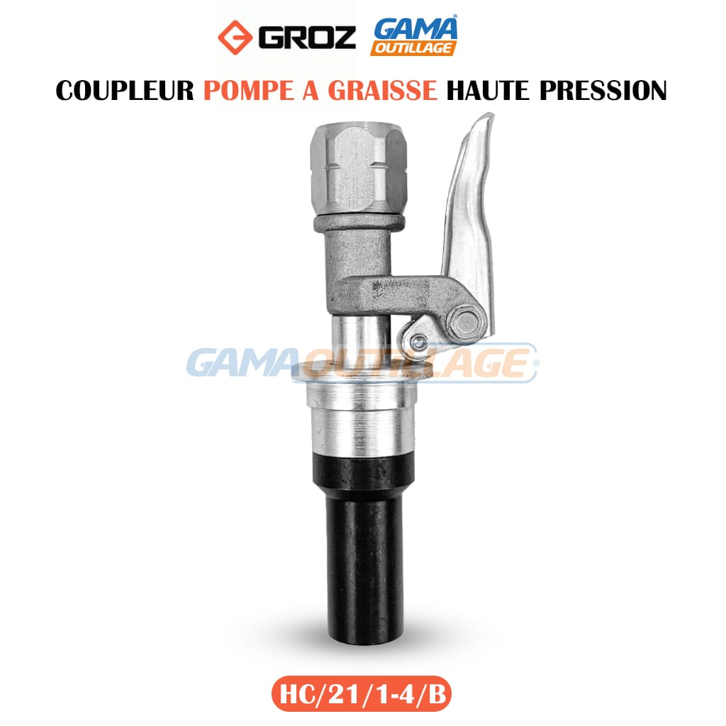HC211-4B-GAMAOUTILLAGE-CNC COUPLEUR POMPE A GRAISSE HAUTE PRESSION GROZ