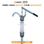 POMPE A HUILE MANUELLE A TUBE TRANSPARANT GROZ