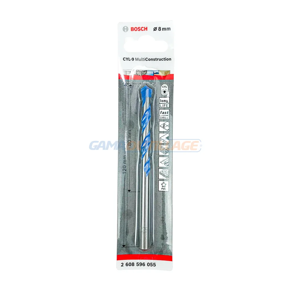MECHE MULTI CONSTRUCTION Ø08MM CYL-9 BOSCH – Image 2