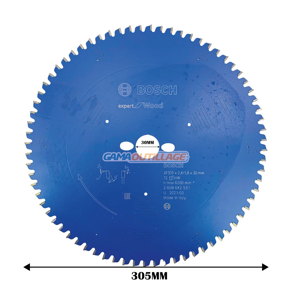 DISQUE A BOIS 305MM 72DENTS EXPERT BOSCH – Image 3