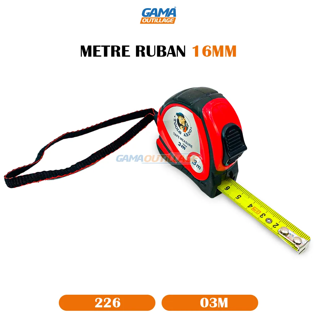 METRE RUBAN 3M/16MM TA