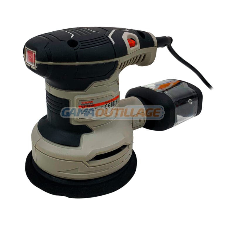 Ponceuse Excentrique 300W DEKOPRO - 6 Vitesses, 14000RPM | 16 Abrasifs Inclus, Sac à Poussière