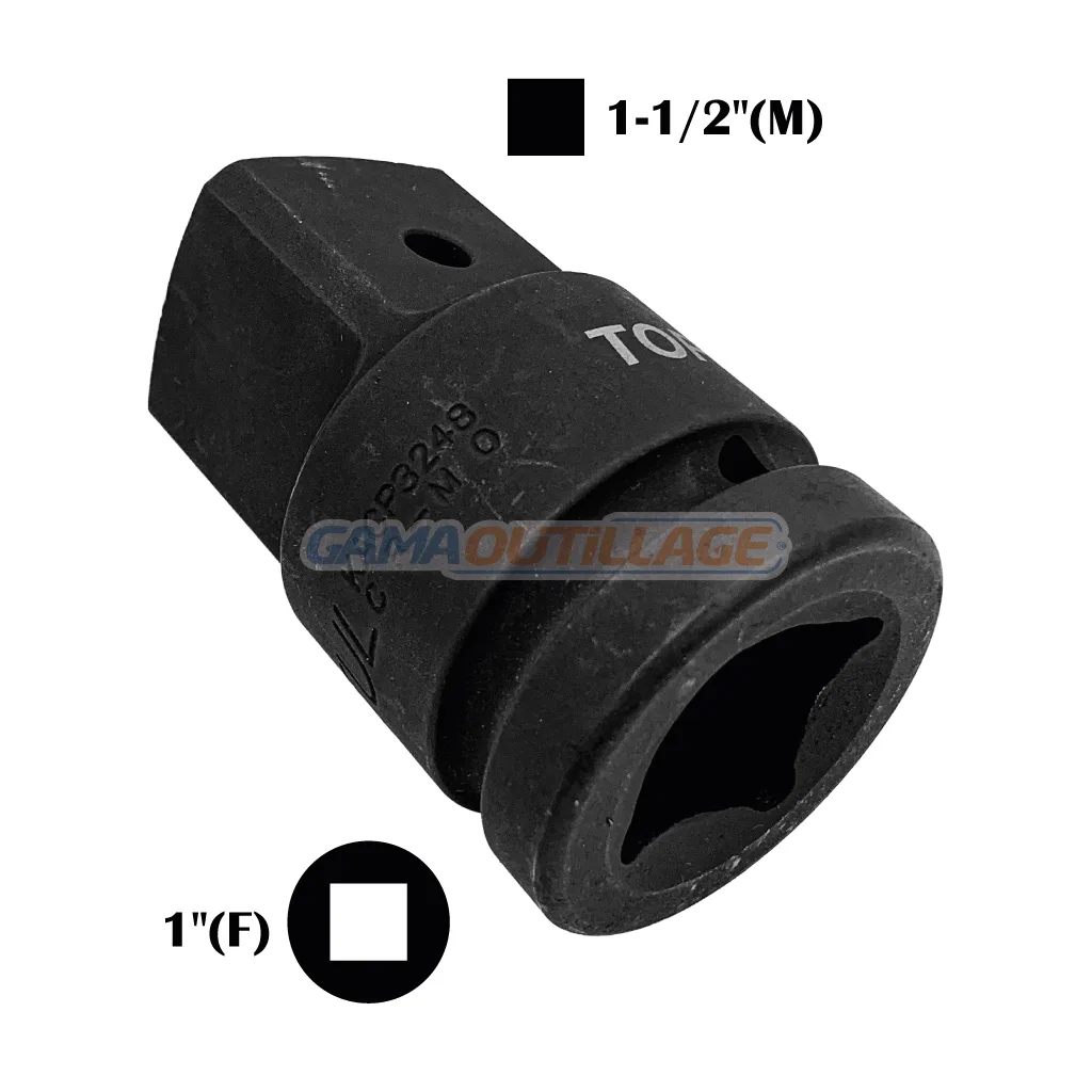 REDUCTEUR A CHOC 1" FEMELLE 1"1/2 MALE TOPTUL – Image 2