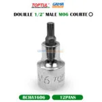 DOUILLE 1/2" 12PANS MALE M06 COURTE TOPTUL