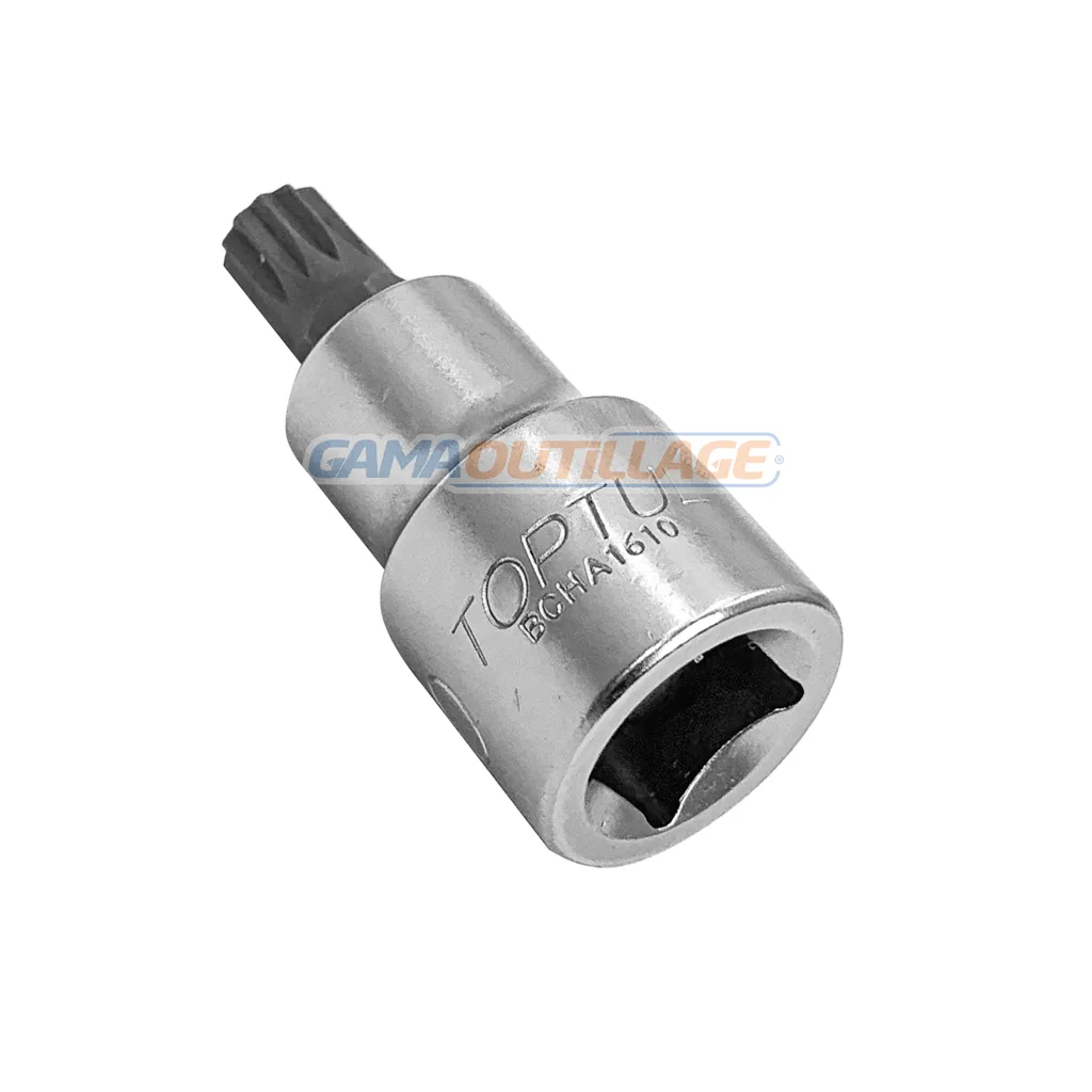 DOUILLE 1/2" 12PANS MALE M10 COURTE TOPTUL – Image 3