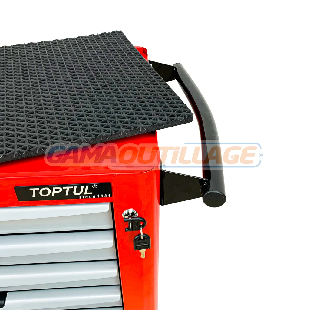 SERVANTE 07 TIROIRES 229PCS ROUGE TOPTUL – Image 10