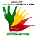 JAUGE EPAISSEUR PLAQUETTE DE FREIN 08PCS TOPTUL