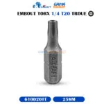 EMBOUT TORX 1/4 T20 TROUE 25MM AKRAFT – Image 2